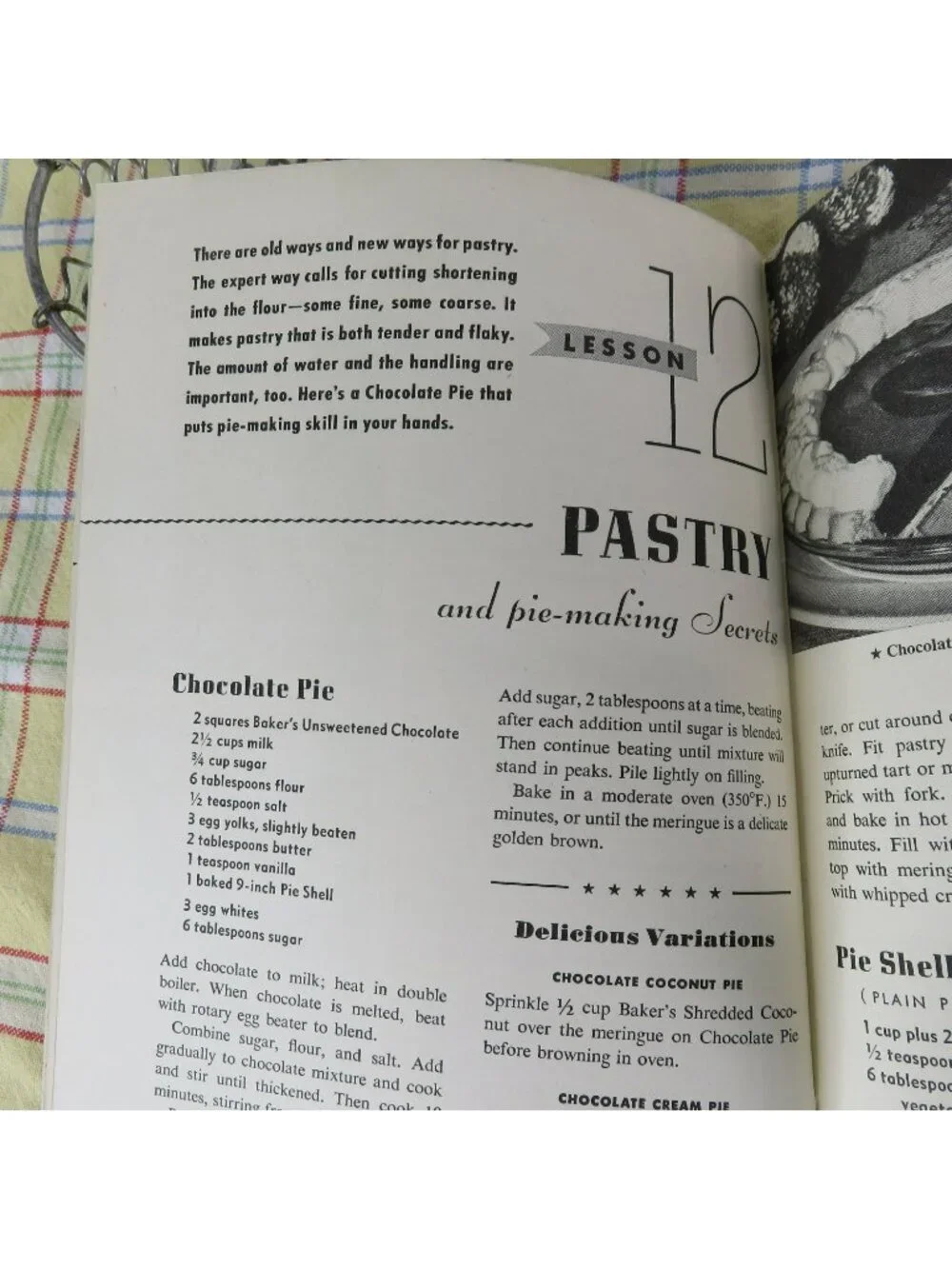 Learn to Bake Cookbook 1947 General Foods Cake Pastry Muffin Cookie Recipes